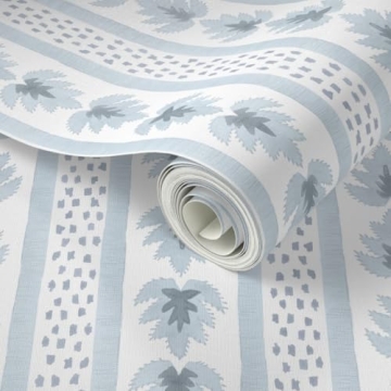 Peel & Stick Removable Wallpaper Swatch - Leaf Stripes Design