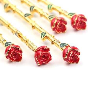 Rose Eye Makeup Brush Set - 5 Magical Wand Brushes