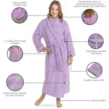 Soft Terry Shawl Turkish Bathrobe for All