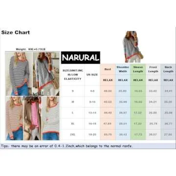 NARURAL Womens Lightweight Cotton Color Block Straw Sweater