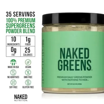 Naked Super Greens Powder Vegan Organic Supplement