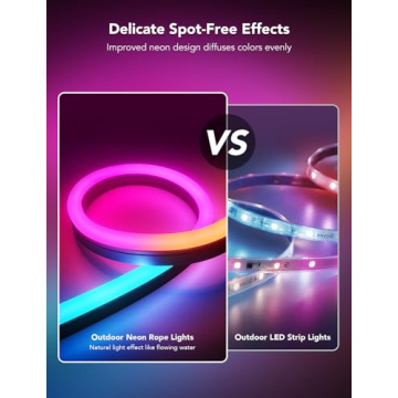 Govee Outdoor Rope Lights, Smart 32.8ft RGBIC Lights for All Occasions