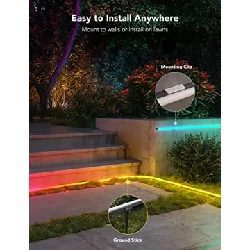 Govee Outdoor Rope Lights, Smart 32.8ft RGBIC Lights for All Occasions