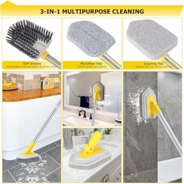 Lalafancy Shower Cleaning Brush for Easy Bathroom Cleaning