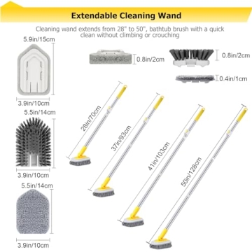 Lalafancy Shower Cleaning Brush for Easy Bathroom Cleaning