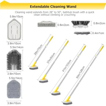 Lalafancy Shower Cleaning Brush for Easy Bathroom Cleaning