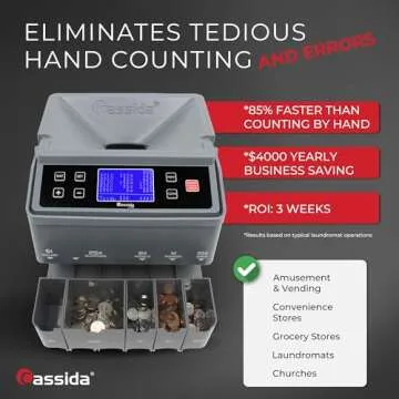 Efficient Cassida C300 Coin Counter & Sorter