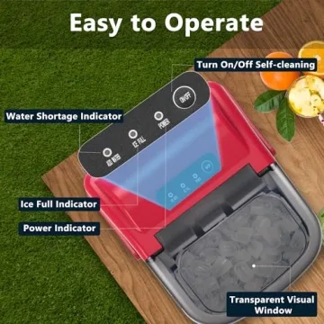 Compact Ice Maker - 9 Ice Cubes in Just 6 Minutes