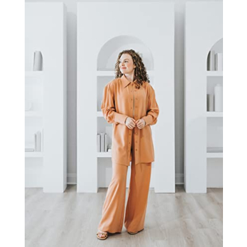 The Drop Women's Cork Wide Leg Pull-On Pant by @withloveleena