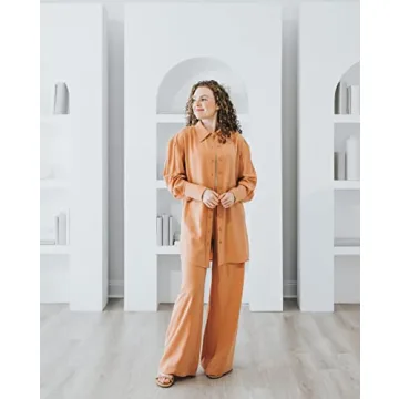 The Drop Women's Cork Wide Leg Pull-On Pant by @withloveleena