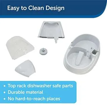 PetSafe Drinkwell Platinum Dog and Cat Water Fountain, Automatic Drinking Fountain for Pets, 168 Ounce,Grey