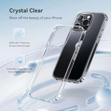 CASEKOO for iPhone 14 Pro Max Case Crystal Clear, [Never Yellow Technology] [10FT Mil-Grade Protecti...
