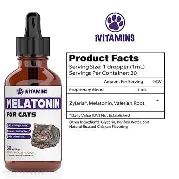 Melatonin for Cats - Sleep Aid & Stress Relief for Your Feline Friend