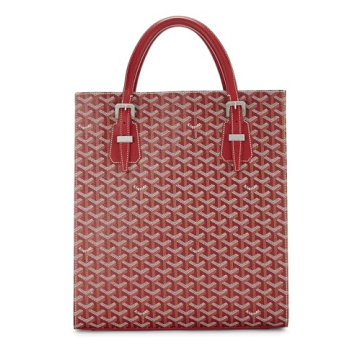 Goyard Pre-Loved Red Goyardine Canvas Comores Bag
