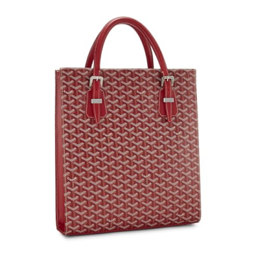 Goyard Pre-Loved Red Goyardine Canvas Comores Bag
