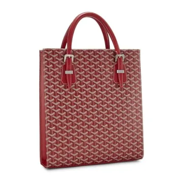Goyard Pre-Loved Red Goyardine Canvas Comores Bag
