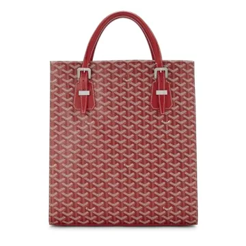 Goyard Pre-Loved Red Goyardine Canvas Comores Bag