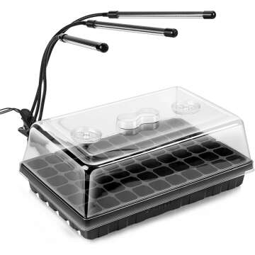 Ultimate Seed Starter Kit with Tray and Grow Light