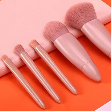 COSHINE Mini Travel Makeup Brush Set with Mirror