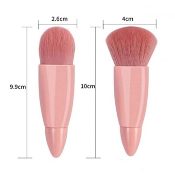 COSHINE Mini Travel Makeup Brush Set with Mirror