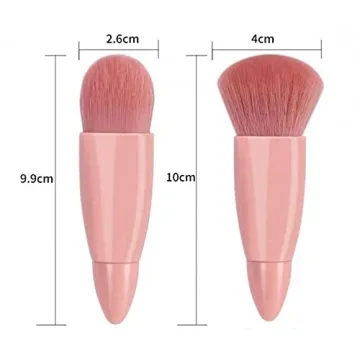 COSHINE Mini Travel Makeup Brush Set with Mirror