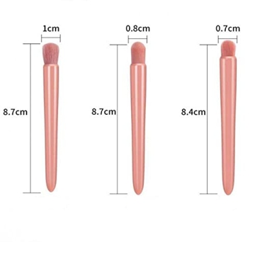 COSHINE Mini Travel Makeup Brush Set with Mirror