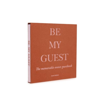 Elegant Rust/Pink Guest Book for Weddings and Events