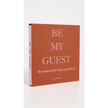 Elegant Rust/Pink Guest Book for Weddings and Events