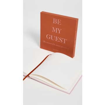 Elegant Rust/Pink Guest Book for Weddings and Events