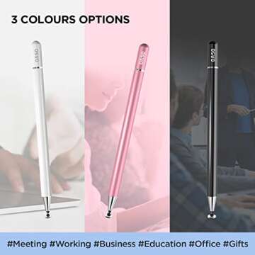 OASO Stylus Pen: Disc Tip & Magnetic Cap for All Devices