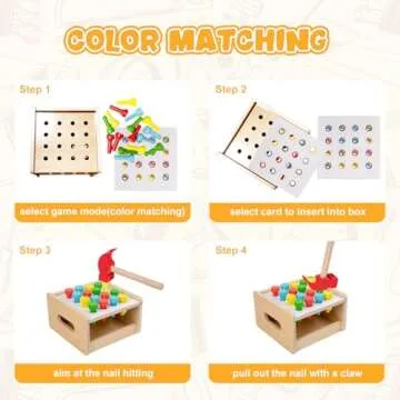 Adena Montessori 2 in 1 Tool Set for Kids 3-5 Years