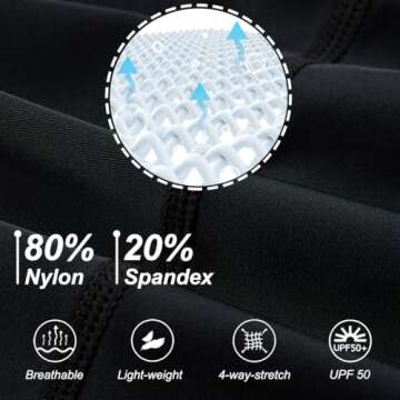 DEVOROPA Boys' Swim Jammers Youth Competitive Swim Team Suit Quick Dry Athletic Swimming Shorts UPF 50+ Black XS