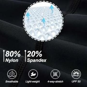 DEVOROPA Boys' Swim Jammers Youth Competitive Swim Team Suit Quick Dry Athletic Swimming Shorts UPF 50+ Black XS