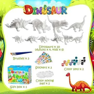 Dinosaur Painting Kit for Creative Kids Ages 3-12