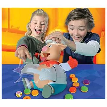 Goliath Pop The Pig (Bigger & Better) w/Greedy Granny Old Maid Card Game, Multi Color