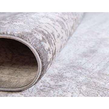 Unique Loom New Classical Collection Area Rug - Olwen (3' 3" x 5' 3" Rectangle, Light Blue/ Ivory)