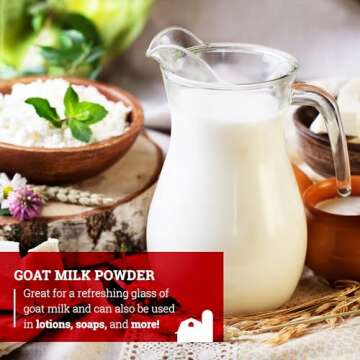 Hoosier Hill Farm Goat Milk Powder, 2LB (Pack of 1)