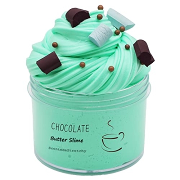 Butter Chocolate Slime, Scented and Stretchy Clay Sludge Toy, Party Favors, Prize, School Education,...