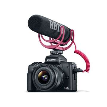 Canon EOS M50 Mirrorless Video Creator Kit with EF-M 15-45mm Lens, Rode VIDEOMIC GO Microphone, and Memory Card, Black