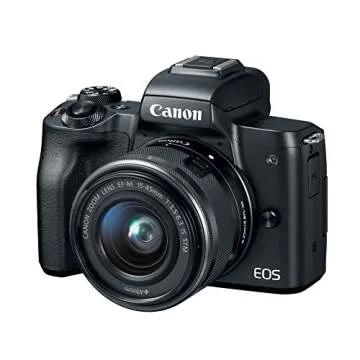 Canon EOS M50 Mirrorless Video Creator Kit with EF-M 15-45mm Lens, Rode VIDEOMIC GO Microphone, and Memory Card, Black