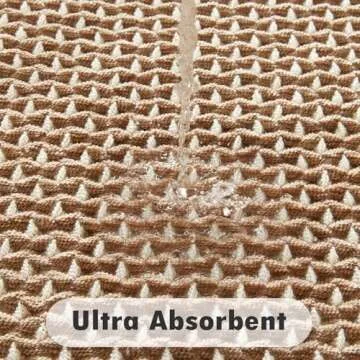 TYUU Boho Bathroom Rugs - Super Absorbent Non-Slip Mats