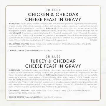 Purina Fancy Feast Delights with Cheddar Grilled Chicken, Turkey or Whitefish and Cheddar Cheese Feast in Gravy Wet Cat Food Variety Pack - (Pack of 24) 3 oz. Cans