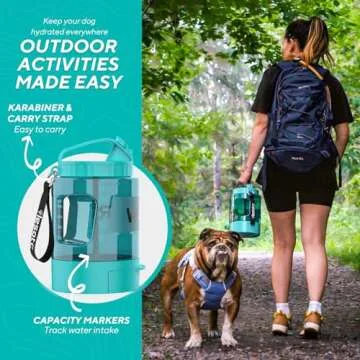 Large 77oz Portable Dog Water Bottle for Any Adventure