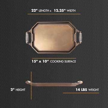 FINEX Double Burner Griddle - Perfect Cooking Companion