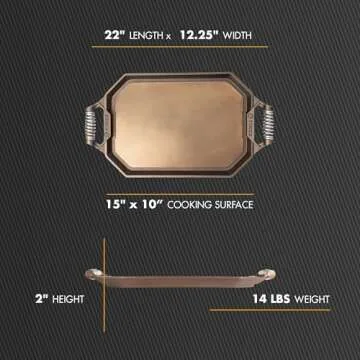 FINEX Double Burner Griddle - Perfect Cooking Companion