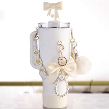 Stylish Stanley Cup Accessory Kit with Silicone & Charms for 30oz & 40oz