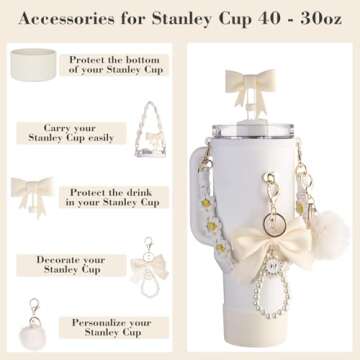 Stanley Cup Accessories Set for 30oz & 40oz Tumbler