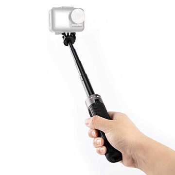PGYTECH Extension Pole Tripod Mini Tripod for OSMO Action 4/3/2,OSMO Pocket 2 Gopro Tripod for Gopro 10/9/8/7, Insta360, XiaoYi, Feiyu Pocket