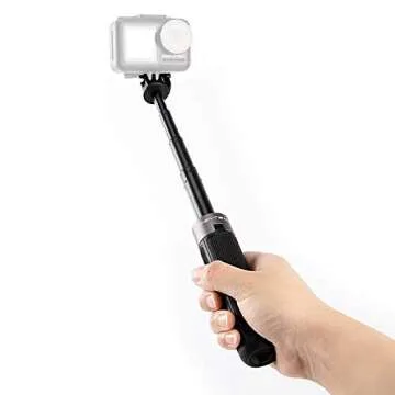 PGYTECH Extension Pole Tripod Mini Tripod for OSMO Action 4/3/2,OSMO Pocket 2 Gopro Tripod for Gopro 10/9/8/7, Insta360, XiaoYi, Feiyu Pocket