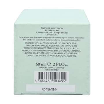 JIMMY CHOO Floral Eau de Toilette - Long Lasting Fragrance with notes of Nectarine, Sweet Pea & Musk - Fruity & Musky - 2.0 fl. oz.